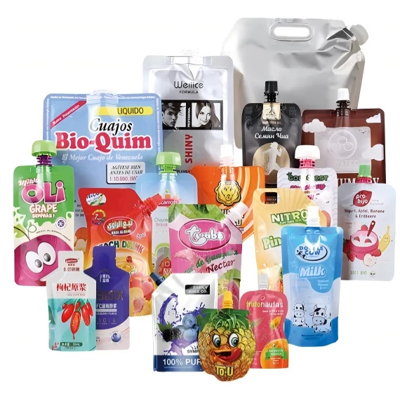 Spout pouch format examples for refill products